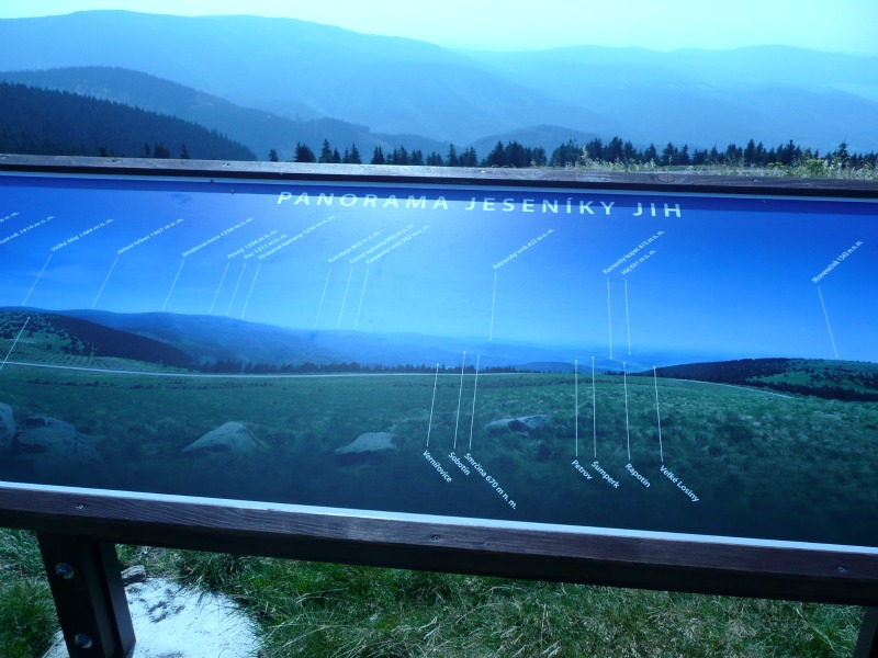 Panorama Jeseníky jih
